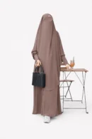 Kolu Düğme Detaylı Elbise ve Sufle Takım – 1738