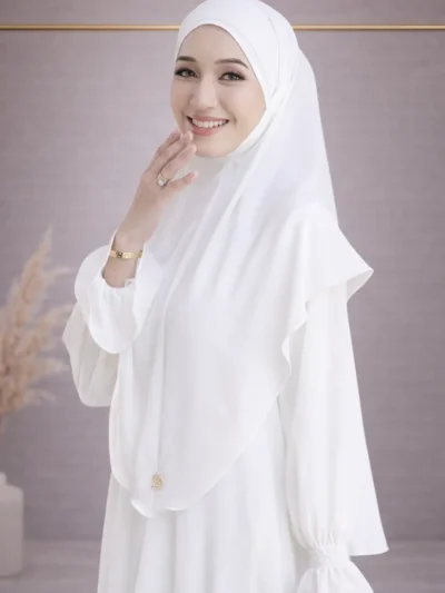 Kolu Manşet Detaylı Elbise, Sufle ve Nikap Üçlü çarşaf Takım – 1531