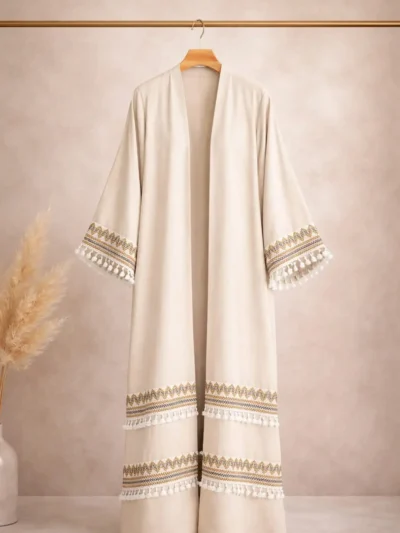 Ramazan Özel İşlemeli Abaya – 1748