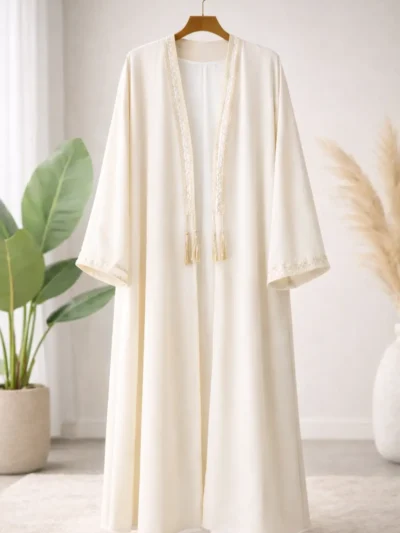 Ramazan Özel İşlemeli Abaya – 1746