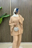 Taş Detaylı Panço ve Pantolon, İkili Panço Takım – 1710