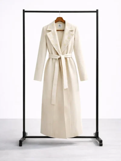 Yakası Taş Detaylı Kaşe Kaban – 1764