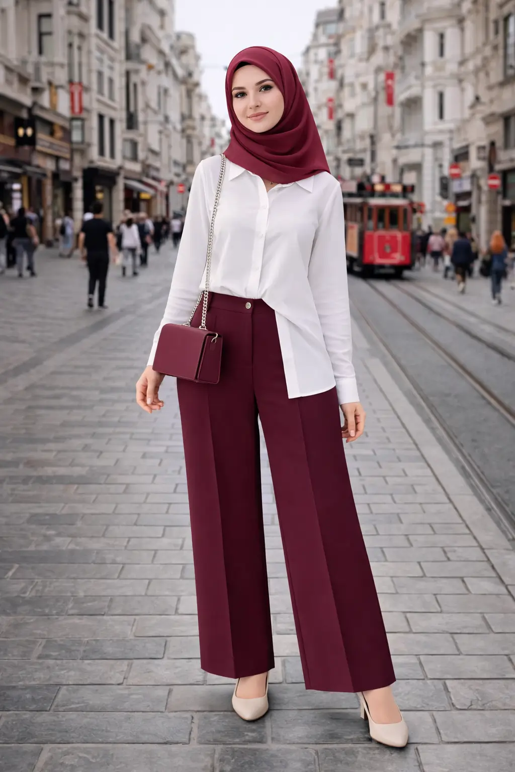 Minimal Gömlek Pantolon Takım – 1735