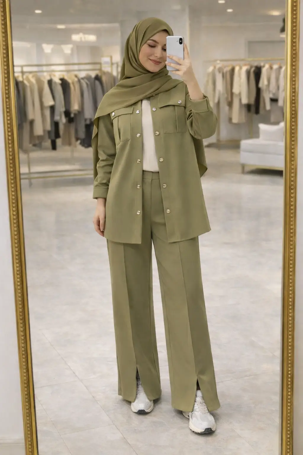 Cep Detaylı Gömlek & Pantolon İkili Takım | 1760