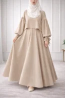 Kolu Bağlamalı Tesettür Elbise | 1777