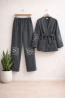 İşleme Detaylı Denim Ceket Pantolon İkili Takım 1800